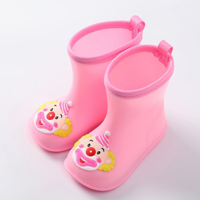 Children's Rain Shoes Fashion Pvc Breathable Kid's Rain Boots 1-6-year-old Water Shoes Toddler Boys Girls Cartoon Baby Boots