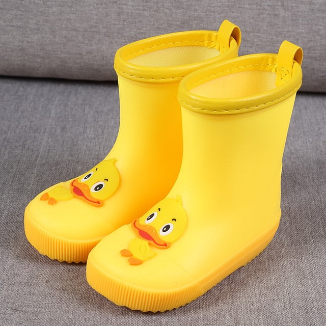 Children's Rain Shoes Fashion Pvc Breathable Kid's Rain Boots 1-6-year-old Water Shoes Toddler Boys Girls Cartoon Baby Boots
