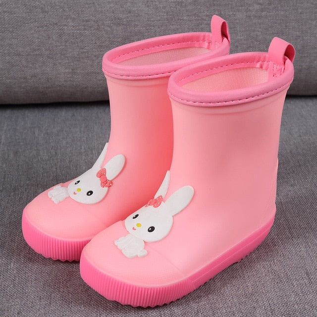Children's Rain Shoes Fashion Pvc Breathable Kid's Rain Boots 1-6-year-old Water Shoes Toddler Boys Girls Cartoon Baby Boots