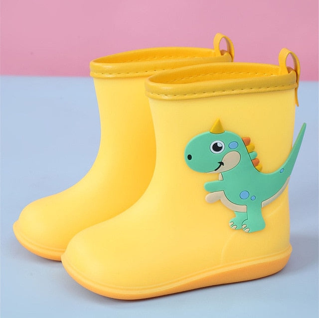 Children's Rain Shoes Fashion Pvc Breathable Kid's Rain Boots 1-6-year-old Water Shoes Toddler Boys Girls Cartoon Baby Boots