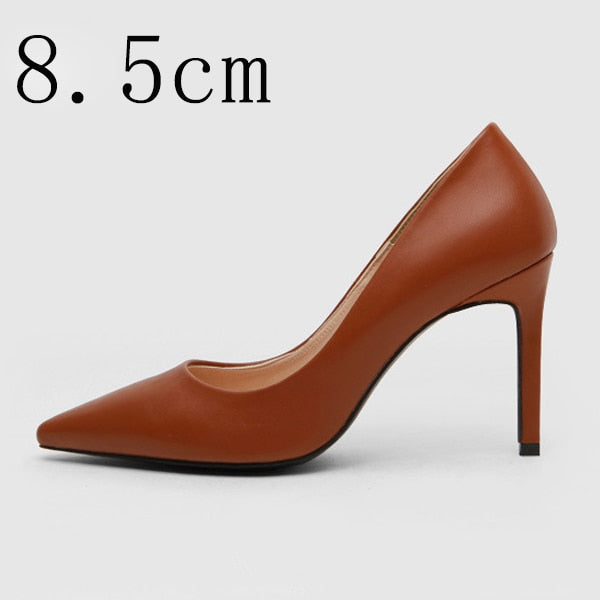 Women High Heels Female Shoes Classics Basic Women Pumps Pointed Toe Slip On Casual Shoes Spring Autumn New Arrival DE