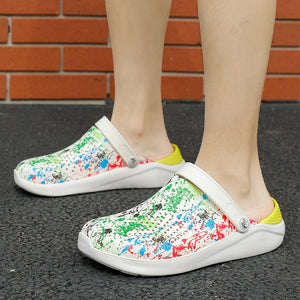 White sandals Men Crocks LiteRide Hole Shoes Crok Rubber Clogs For Women Garden Shoes Crocse Adulto Cholas Sandalias Hombre