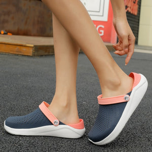 White sandals Men Crocks LiteRide Hole Shoes Crok Rubber Clogs For Women Garden Shoes Crocse Adulto Cholas Sandalias Hombre