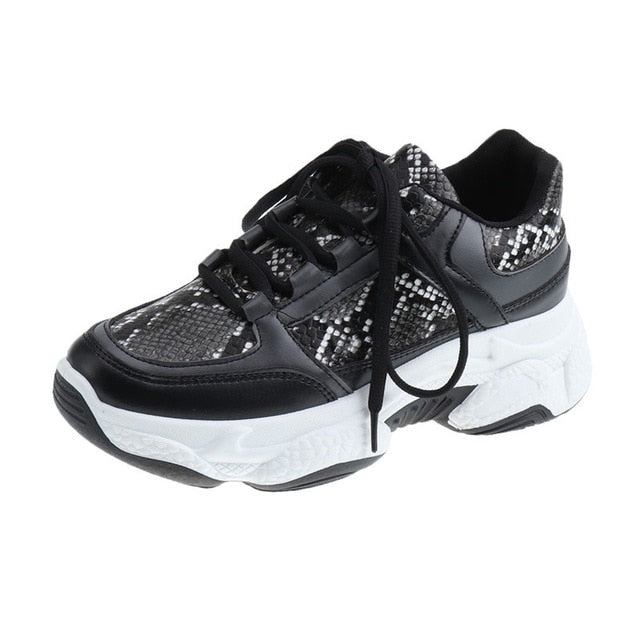 2020 New White Women Sneakers Fashion Thick Bottom Womens Platform Sneakers Casual Shoes Zapatos De Mujer Chunky Sneakers