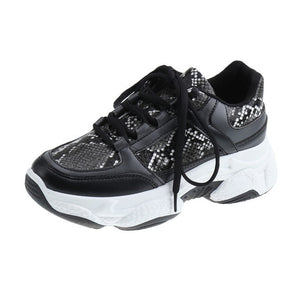 2020 New White Women Sneakers Fashion Thick Bottom Womens Platform Sneakers Casual Shoes Zapatos De Mujer Chunky Sneakers