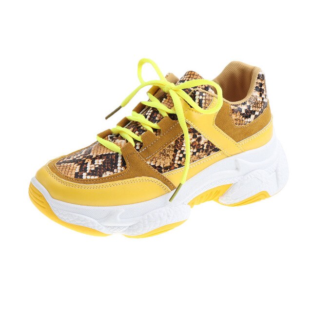2020 New White Women Sneakers Fashion Thick Bottom Womens Platform Sneakers Casual Shoes Zapatos De Mujer Chunky Sneakers