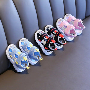 New Summer Sandals Baby Fashion for Girl Children Shoes Sandals Baby Boy Kids Shoes Sandals Baby Rubber Ankle-Wrap Hook & Loop