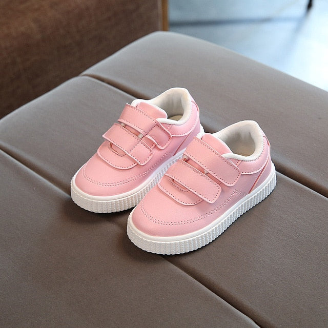 kids sneakers boys shoes girls trainers Children leather shoes white black school shoes pink casual shoe flexible sole fashion