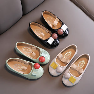 Cute Princess Shoes Performance Soft Comfortable Kids Flats Fashion Party Dress Girl's Single Shoes