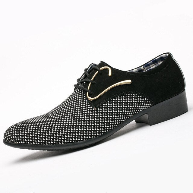 Big size fashion Mens brogue shoes wedding Business dress Nightclubs oxfords Breathable Working lace up shoes RA-10