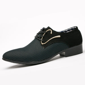 Big size fashion Mens brogue shoes wedding Business dress Nightclubs oxfords Breathable Working lace up shoes RA-10