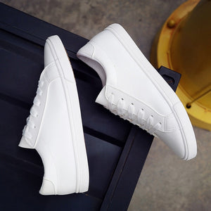 Casual Shoes Women Sneakers Leather Lace-Up Canvas Shoes Chunky Sneakers Black White Shoes Ladies Sneakers Tenis Feminino